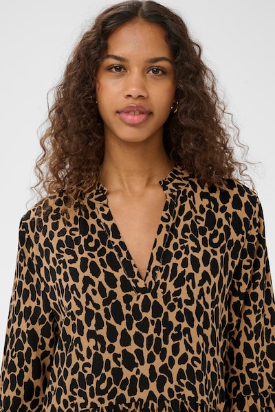 SAINT TROPEZ Dress 'Eda' in Chamois / Black, Item view