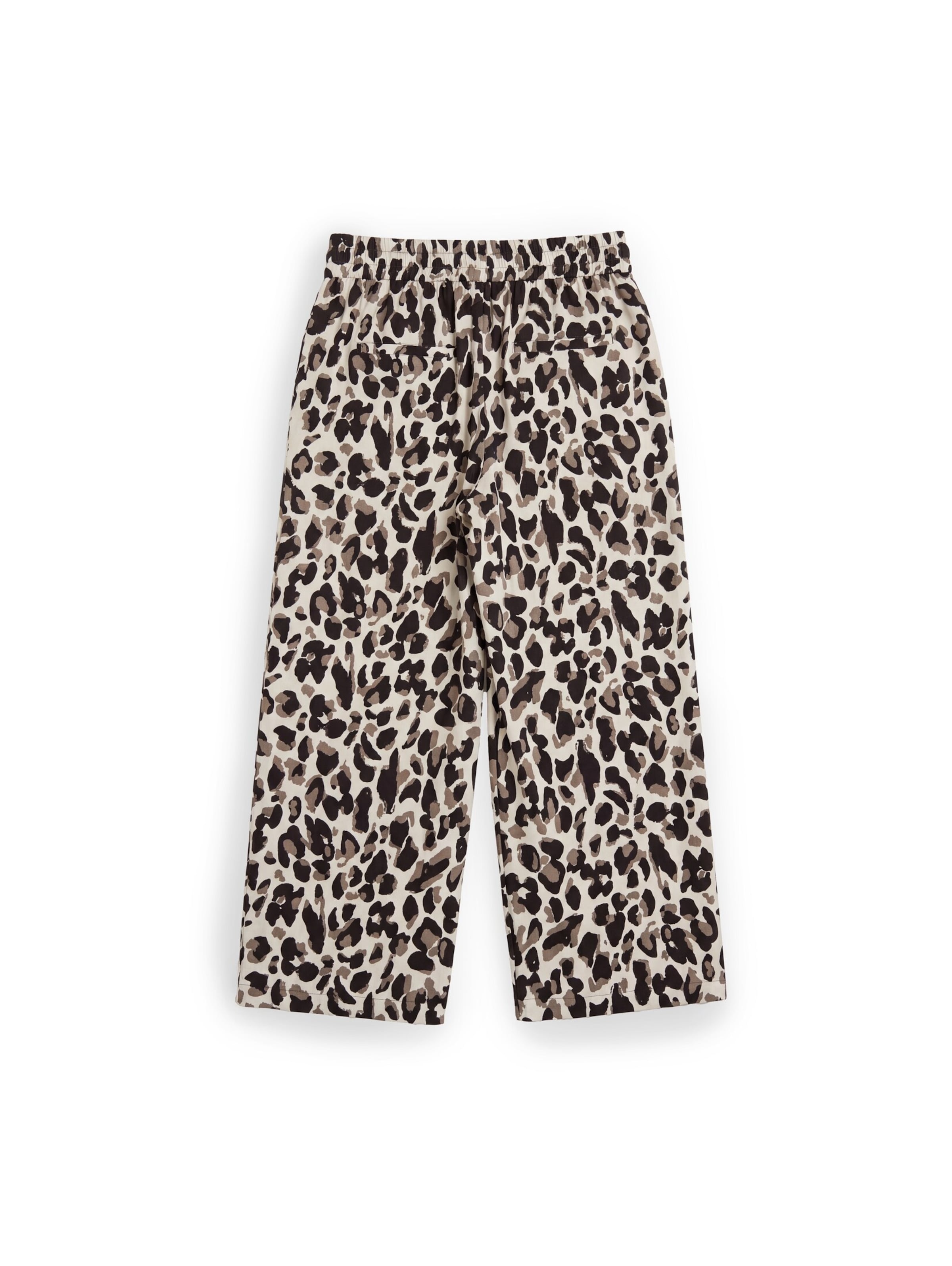 TOM TAILOR Wide leg Broek in Bruin