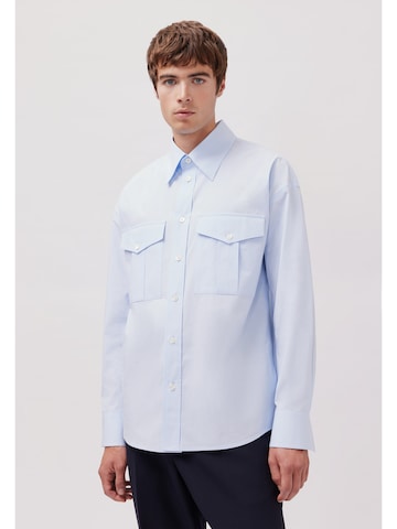 Coupe regular Chemise business Studio Seidensticker en bleu : devant