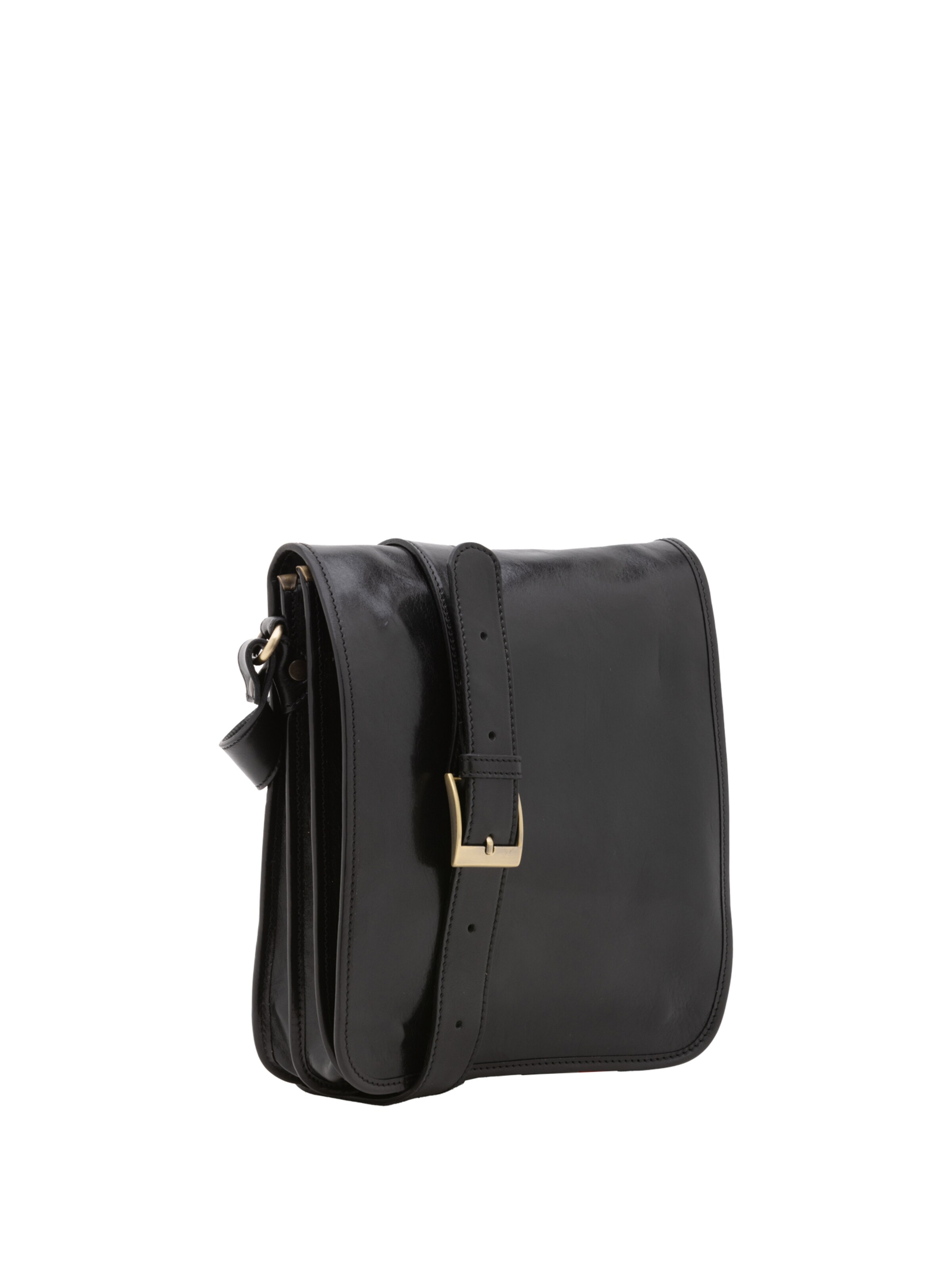Borsa a tracolla 'Borsa a tracolla uomo vera pelle con chiusura calamita - Made in Italy' di I Fratelli in nero