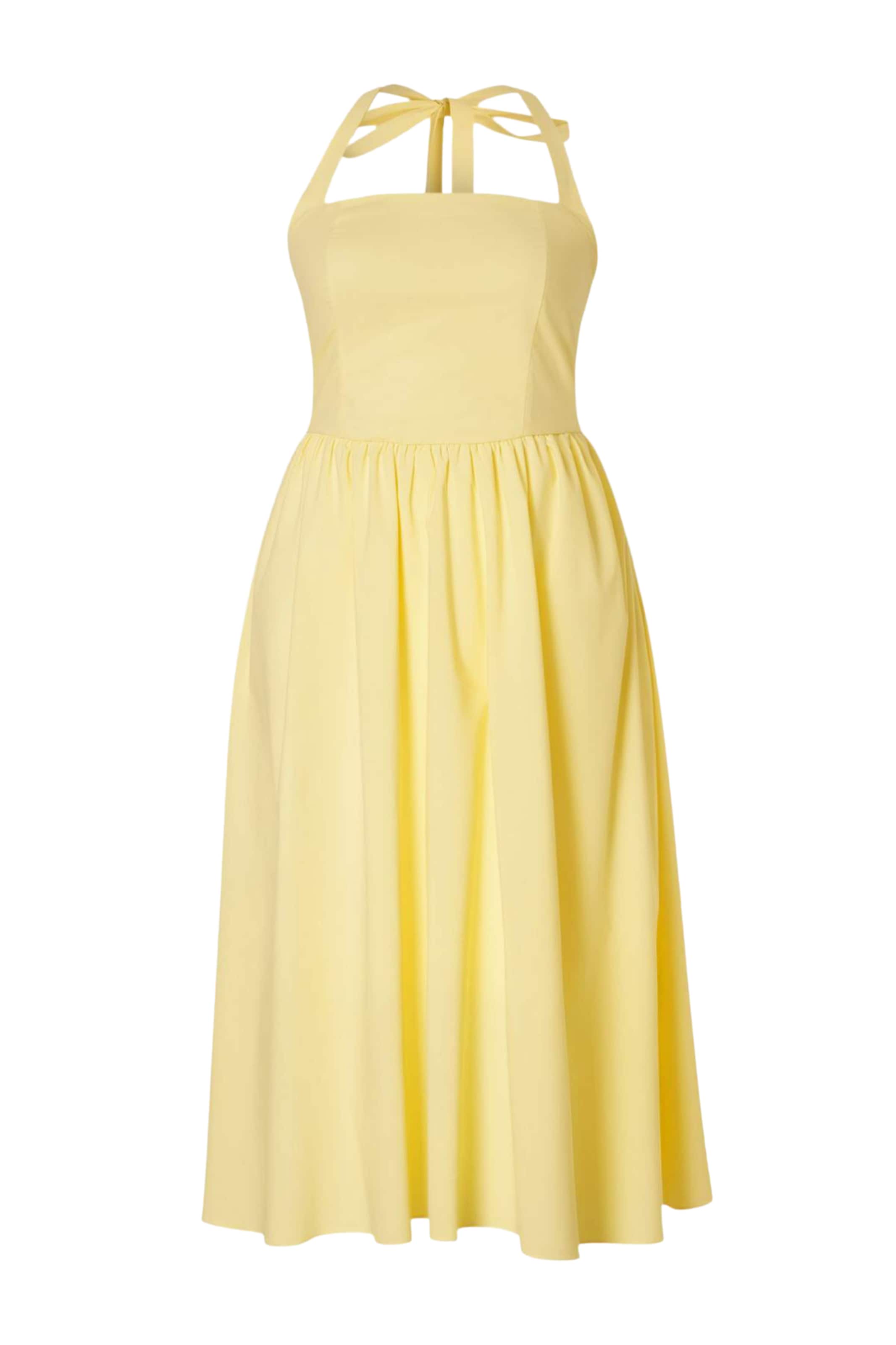 Trendyol Curve - Vestido de verano en amarillo: frente