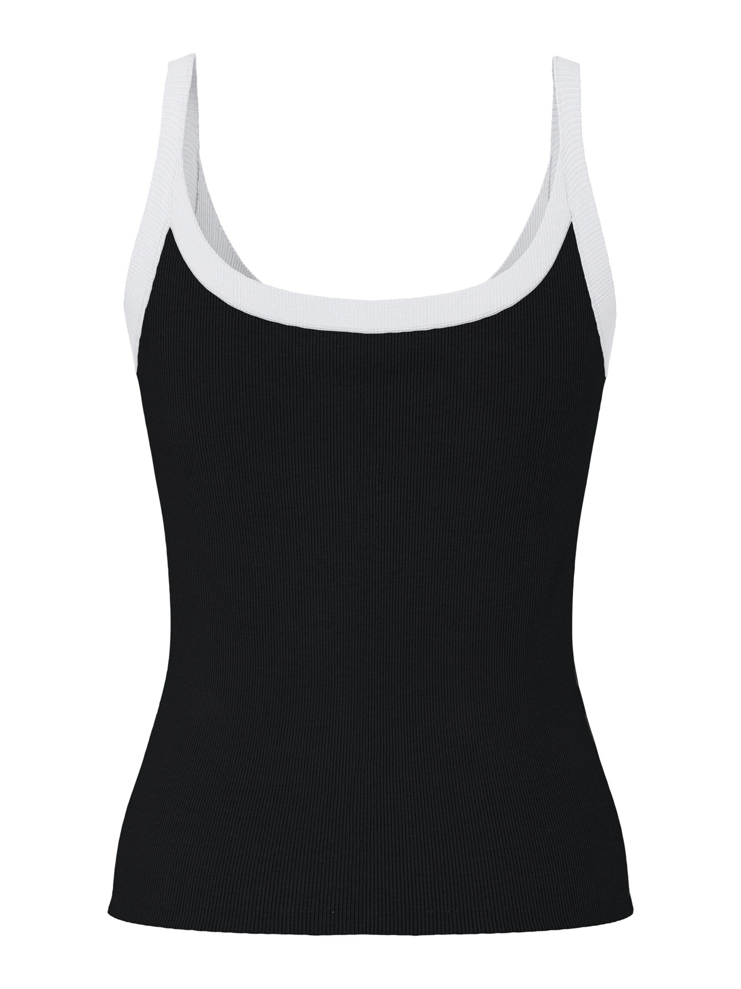 PIECES Top 'PCMAY' in Black