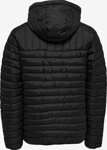 Only & Sons Regular Fit Übergangsjacke 'Paul' in Schwarz