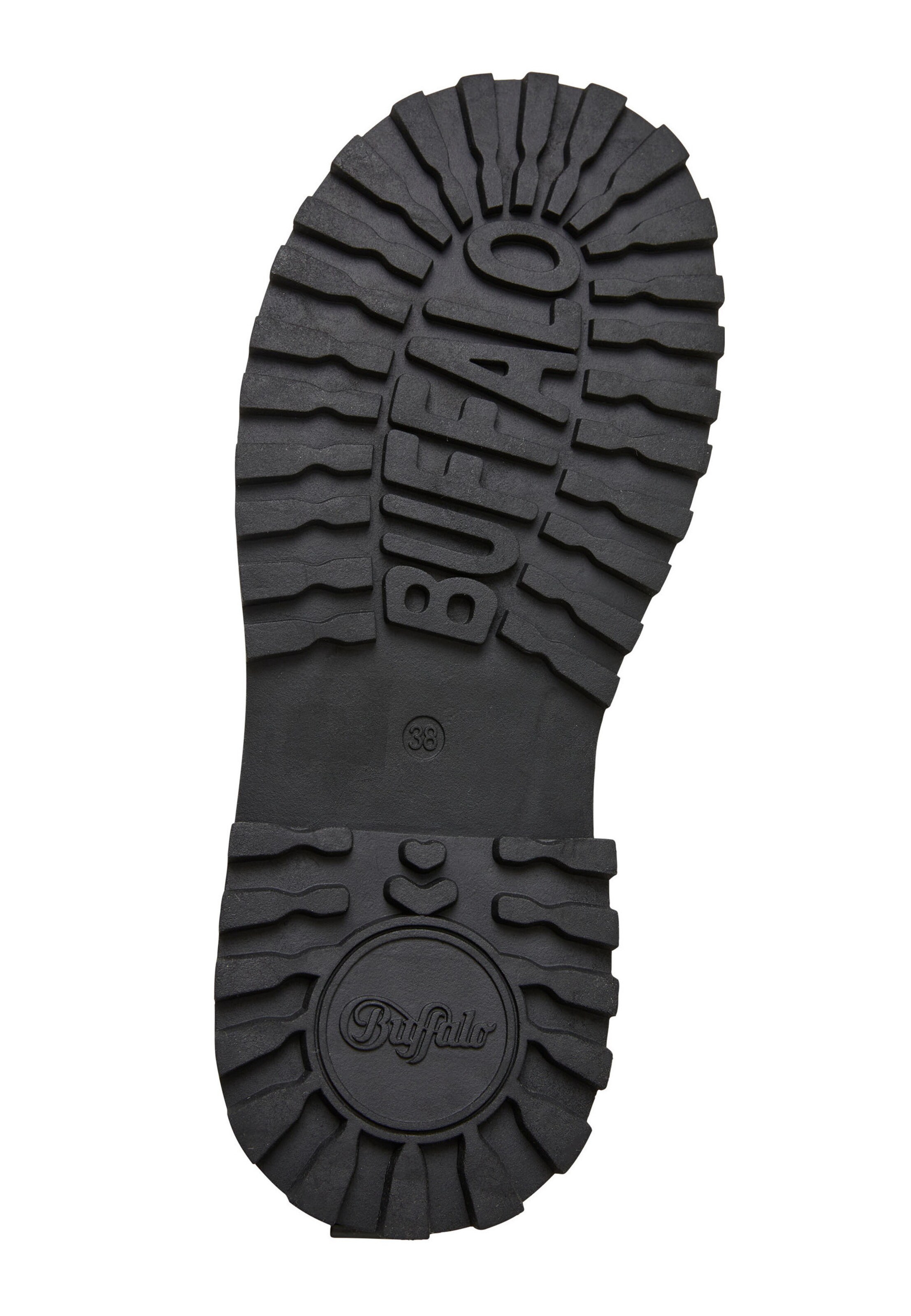 BUFFALO Buty sznurowane 'Pluto Wallaby' w kolorze czarny