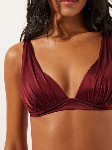 CALZEDONIA Triangle Bikini Top in Red