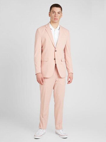 Coupe slim Costume 'Liam' SELECTED HOMME en rose : devant