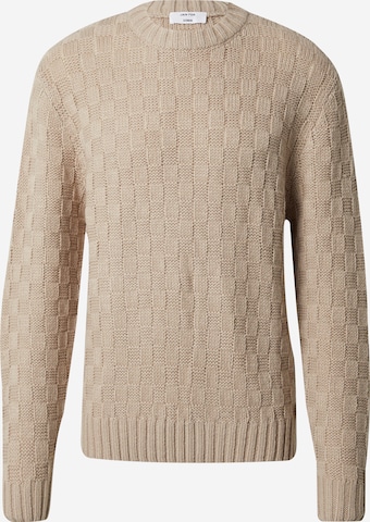 DAN FOX APPAREL Sweater 'Hermann' in Grey: front