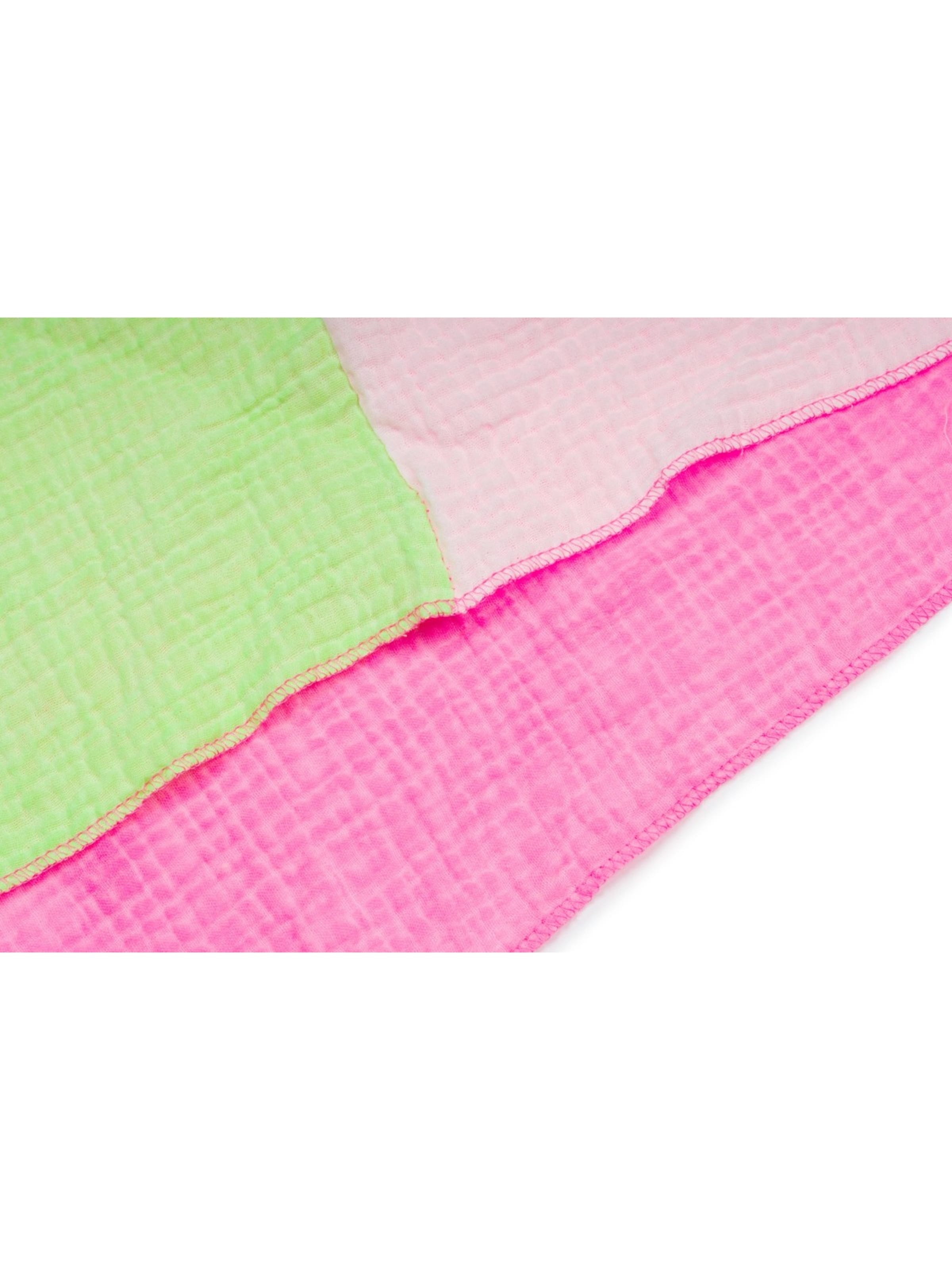 styleBREAKER Tuch '3-Farbiges Musselin Dreieckstuch'‌‌ in Pink