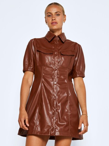 Noisy may Shirt Dress 'Pushy' in Brown