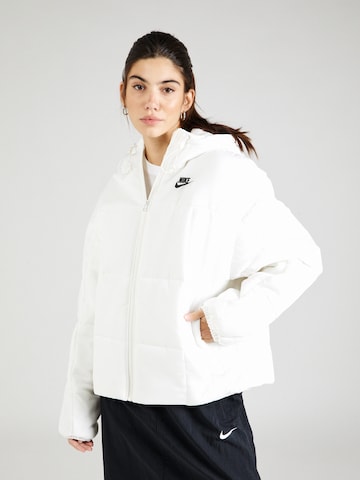 Nike Sportswear - Casaco de inverno em branco: frente