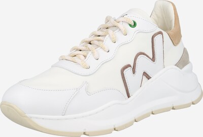 WOMSH Sneaker 'WAVE' in pastellgelb / taupe / greige / grün / weiß, Produktansicht