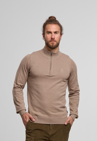 Sweat-shirt 'Lilamos' INDICODE JEANS en beige