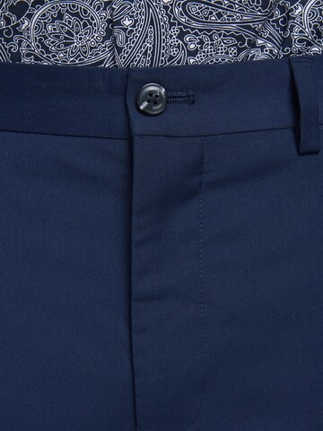 JACK & JONES Slim fit Trousers with creases 'Franco' in Blue