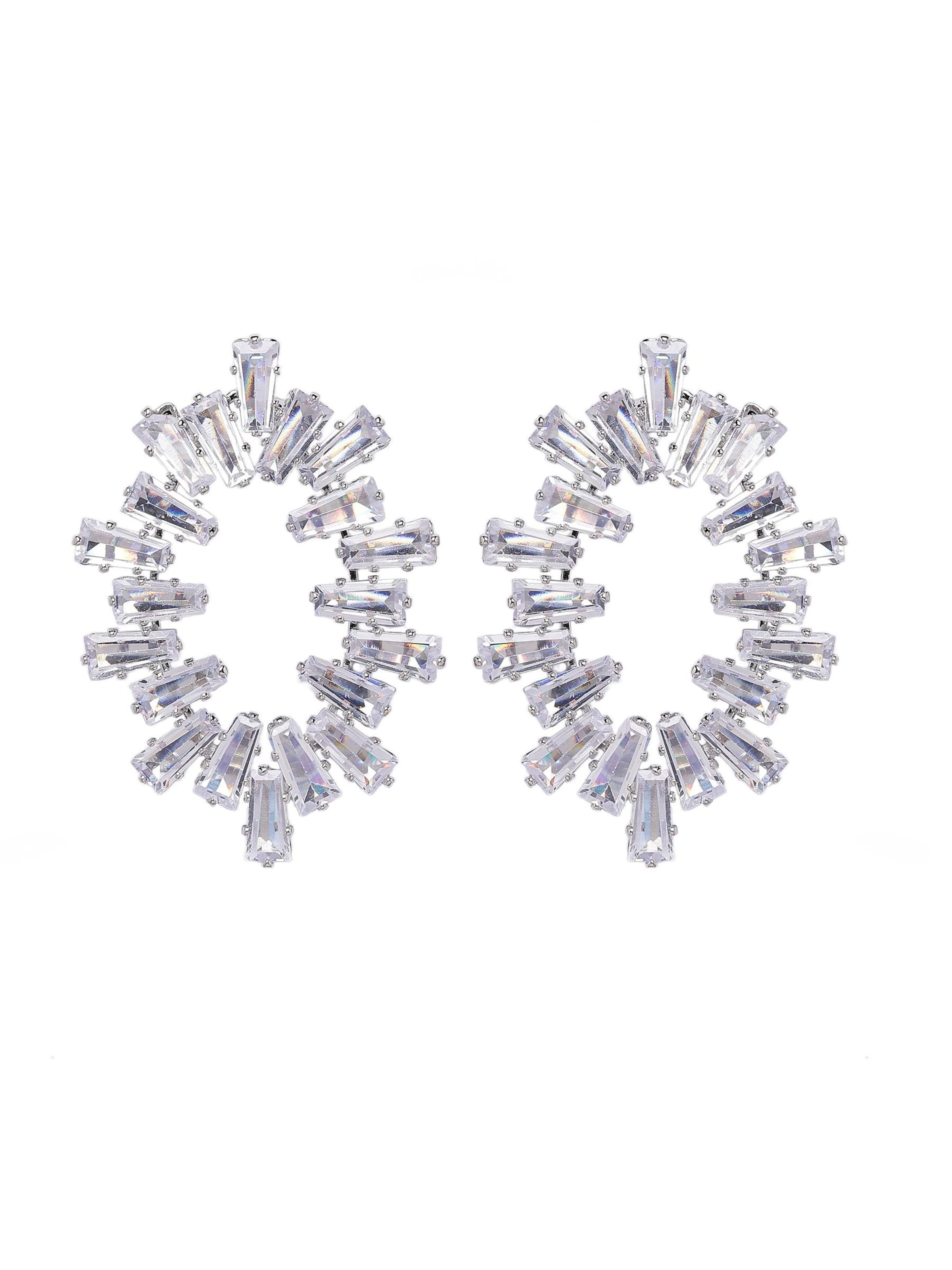 Boucles d'oreilles 'Corneliana' AVANT-GARDE PARIS en argent : devant