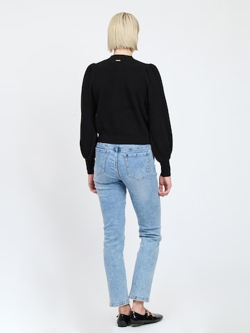 Influencer Knit Cardigan in Black