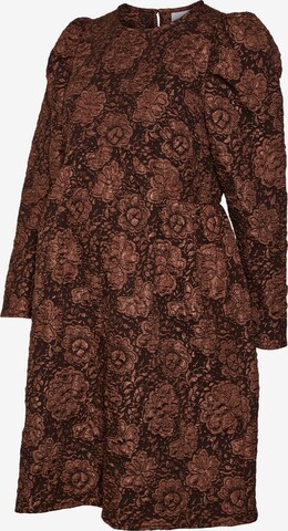 Robe 'AMELY' MAMALICIOUS en marron : devant