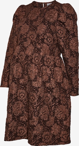 Robe 'AMELY' MAMALICIOUS en marron : devant