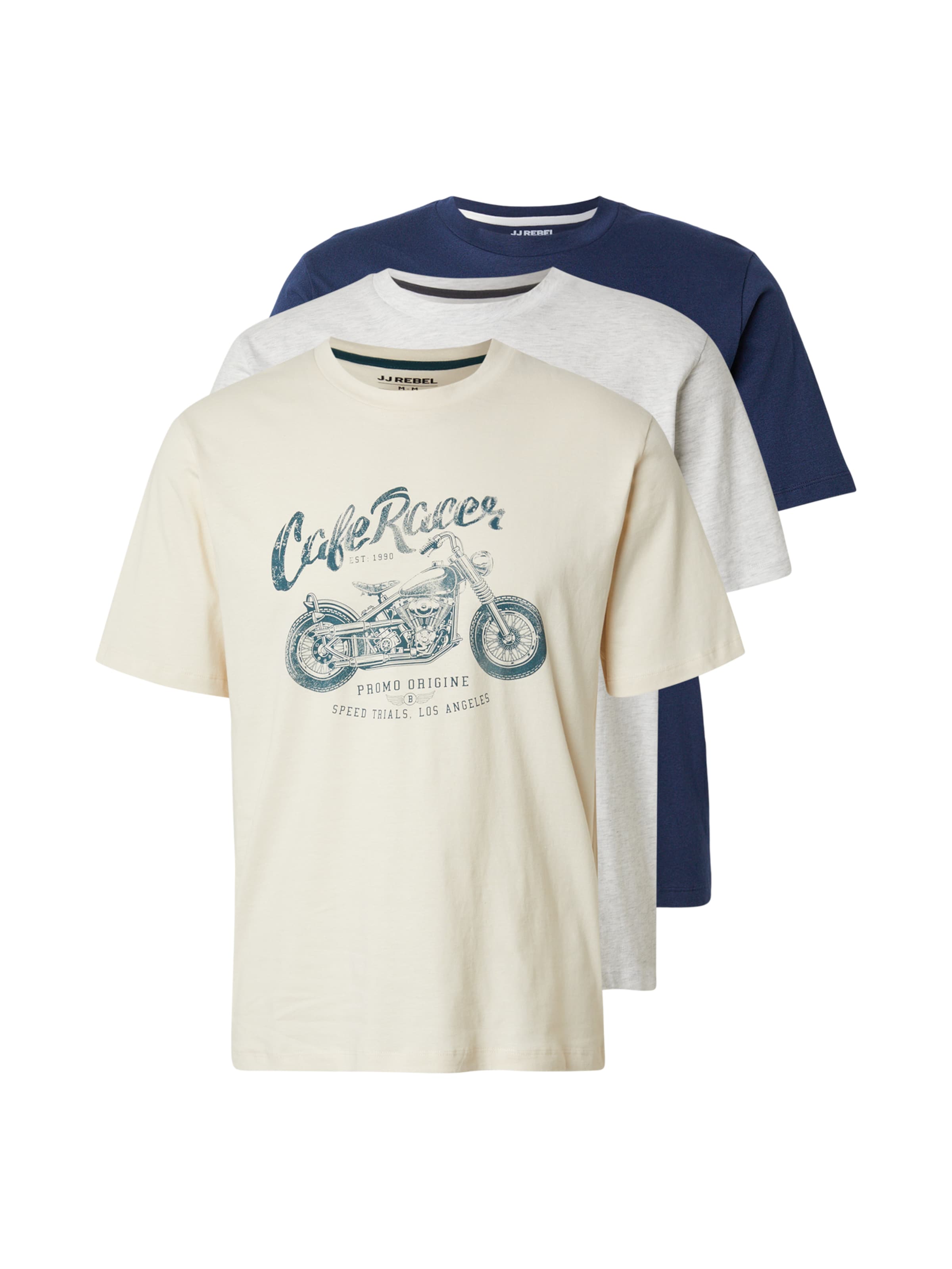 JJ Rebel Shirt 'JREBMATHEO' in Beige: front