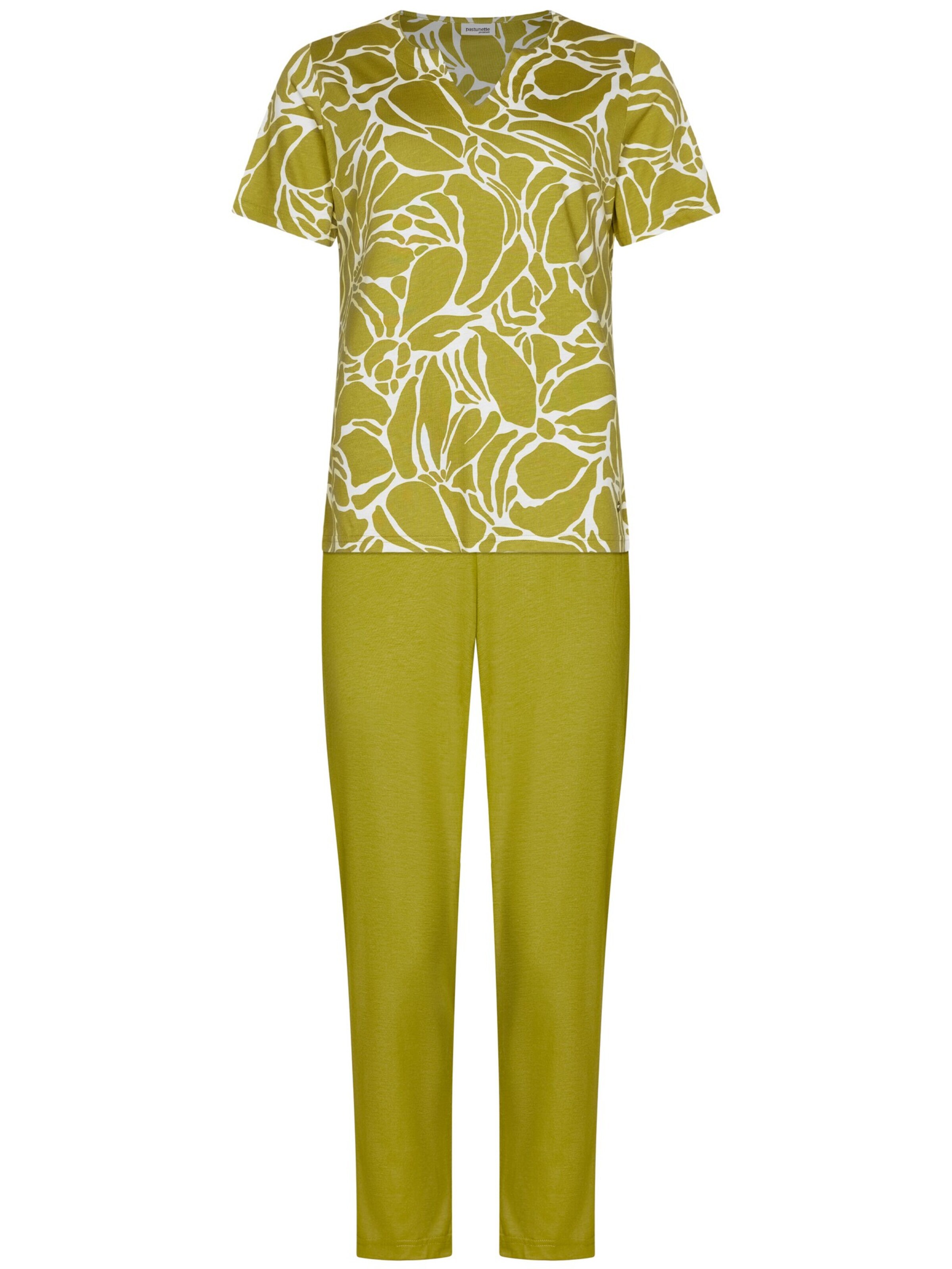 Pastunette Pyjama‌ in Grün: Vorderseite