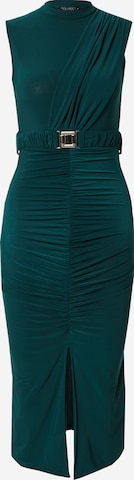 žalia Happiness İstanbul Trumpa kokteilinė suknelė: priekis