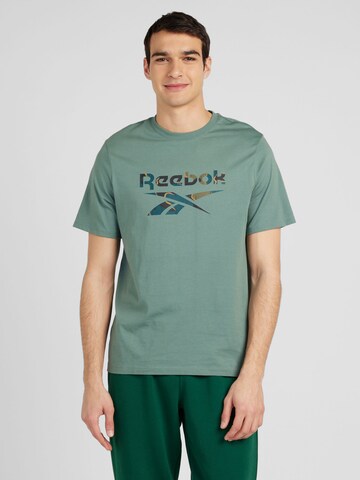 T-Shirt 'MOTION' Reebok en vert : devant