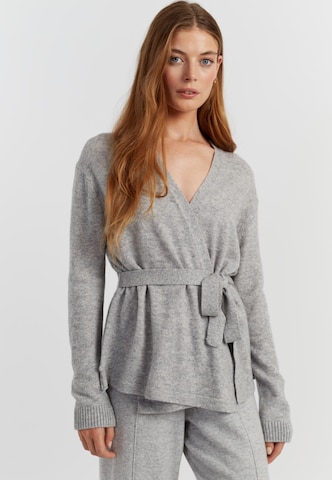 Chinti & Parker Kardigan 'Basics' w kolorze szary: przód