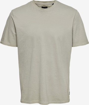 T-Shirt Only & Sons en gris : devant