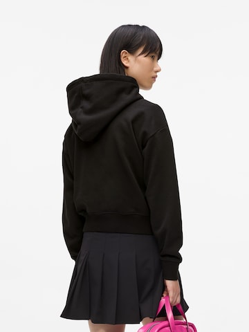 juoda KARL LAGERFELD JEANS Megztinis be užsegimo 'Graffiti'