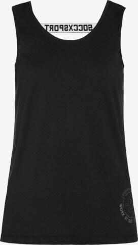 Soccx Top in Black: front