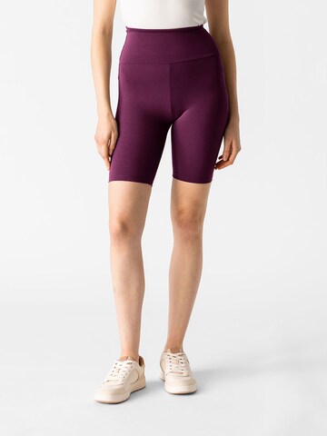 Skinny Pantalon 'Luna Shorts' Les Lunes en rouge : devant