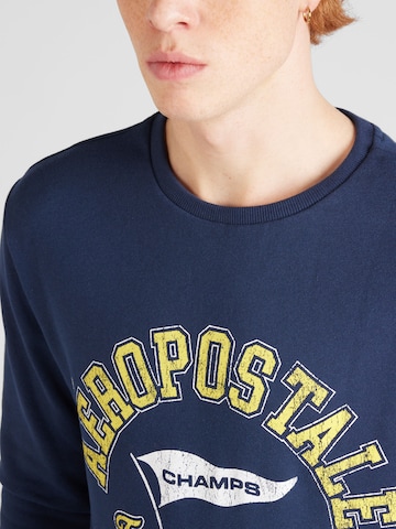 Sweat-shirt 'TRACK & FIELD' AÉROPOSTALE en bleu