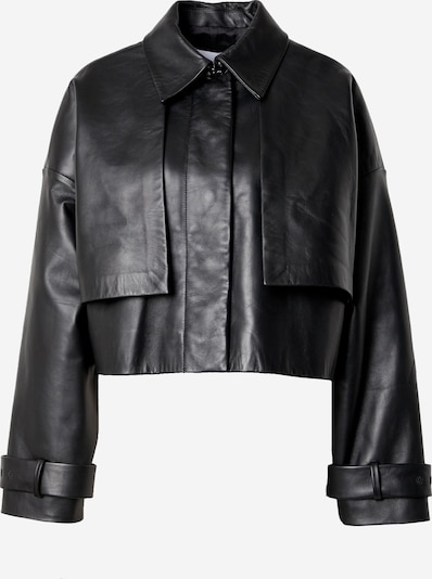 Calvin Klein Starpsezonu jaka, krāsa - melns, Preces skats