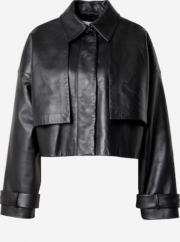 Veste mi-saison Calvin Klein en noir : devant