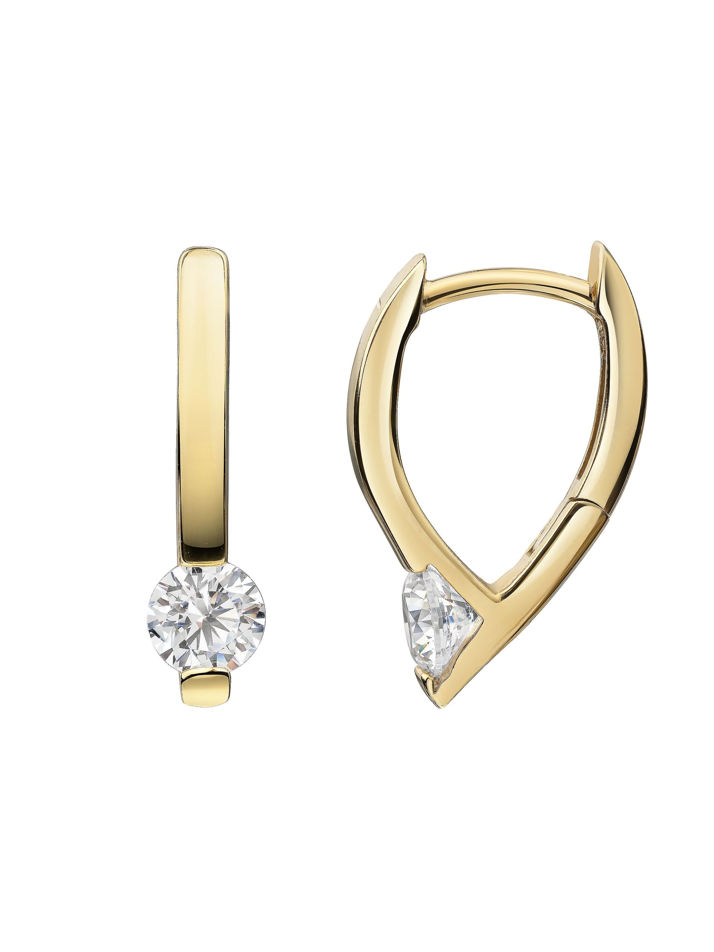 Boucles d'oreilles CELESTA en jaune : devant