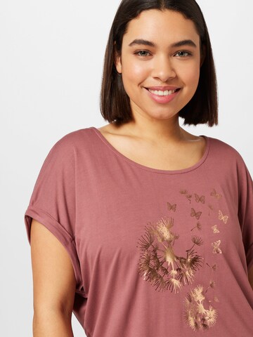 ABOUT YOU Curvy T-Shirt 'Claudia' in Pink