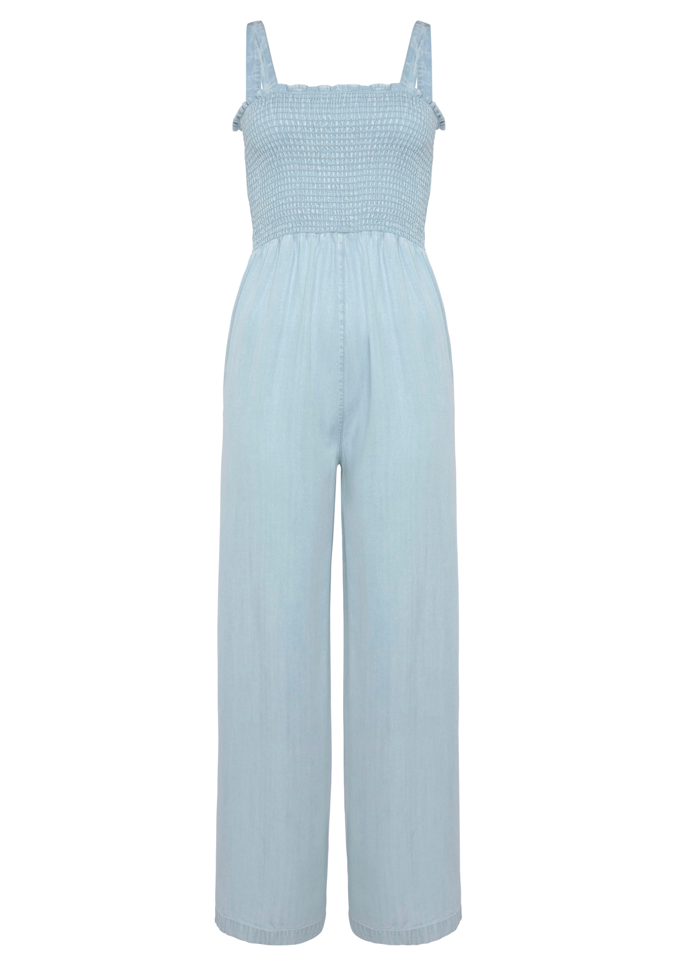s.Oliver Jumpsuit in Blauw: voorkant