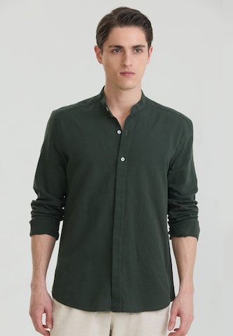 Felix Hardy Regular fit Πουκάμισο για το γραφείο σε πράσινο: μπροστά