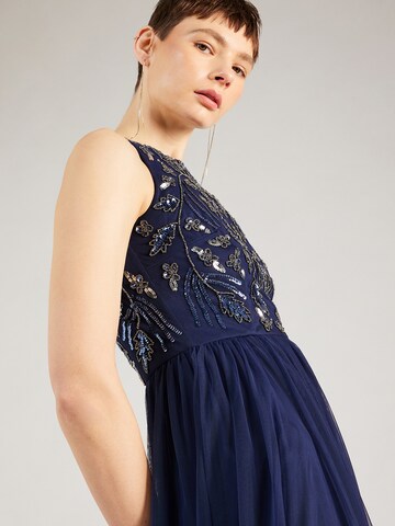 LACE & BEADS Evening Dress 'Donatella' in Blue