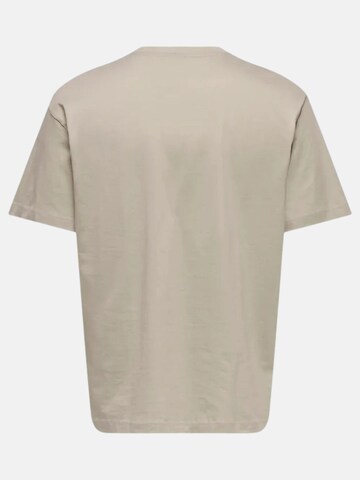 T-Shirt Only & Sons en beige