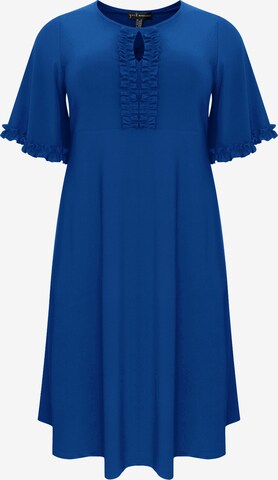 Yoek Dress 'Dolce' in Blue: front