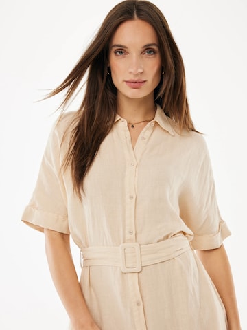 MEXX - Vestido camisero en beige