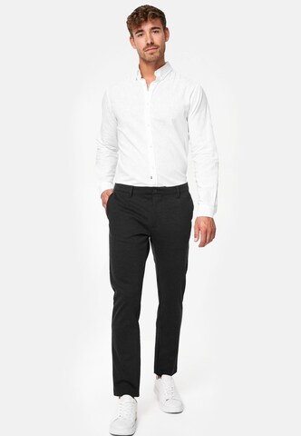 Coupe slim Pantalon chino 'Burch' JEFF en gris