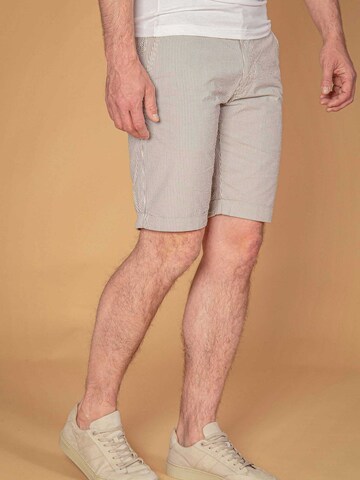 Suitable Slimfit Broek 'Aswin' in Beige: voorkant