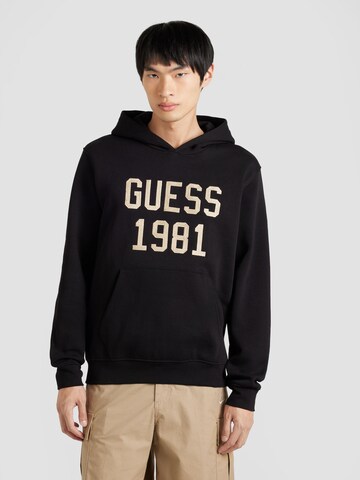 Sweat-shirt GUESS en noir : devant