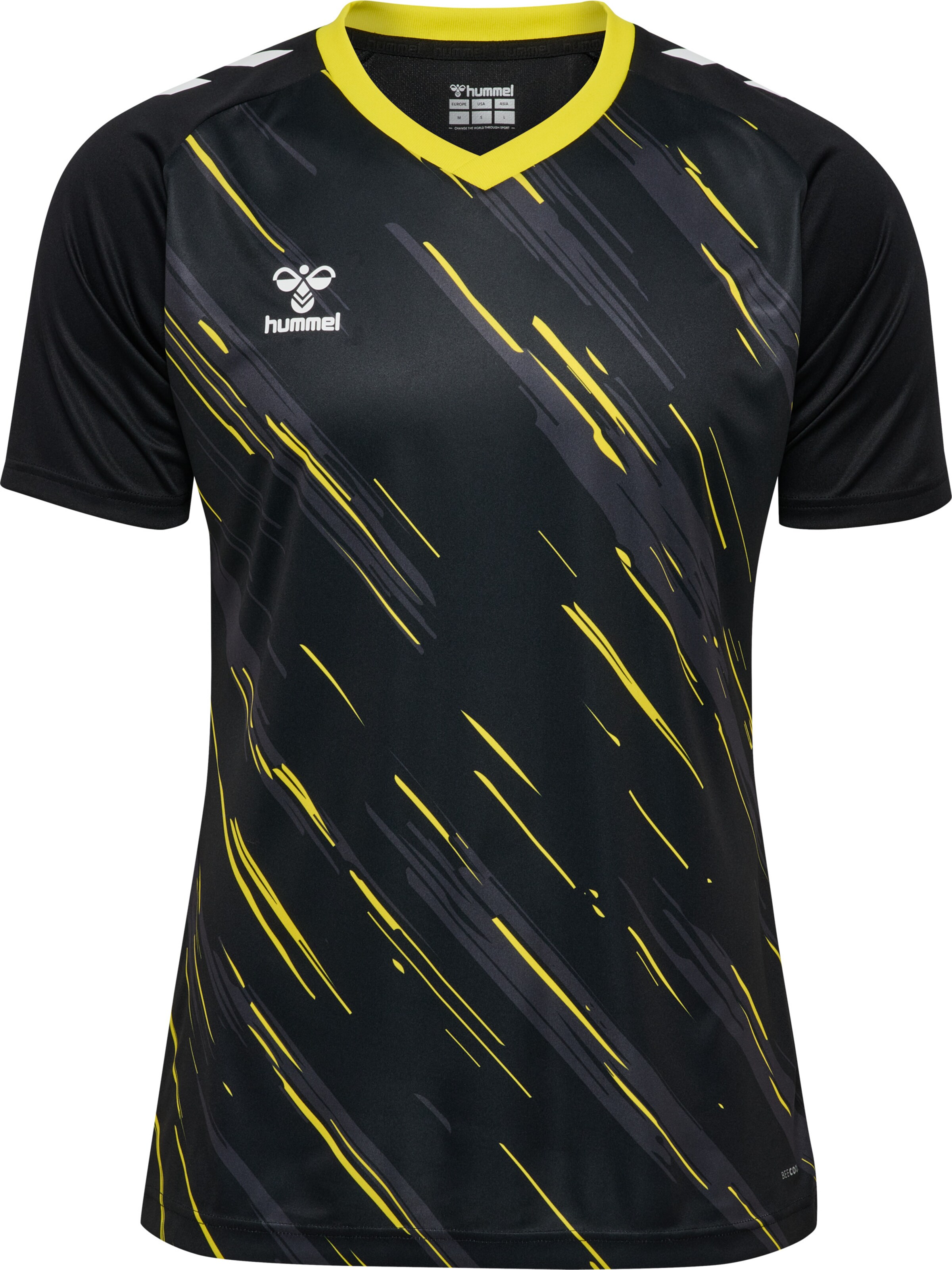 Hummel T-Shirt fonctionnel 'Match Triumph' en XXL en jaune / gris foncé / noir, Vue avec produit