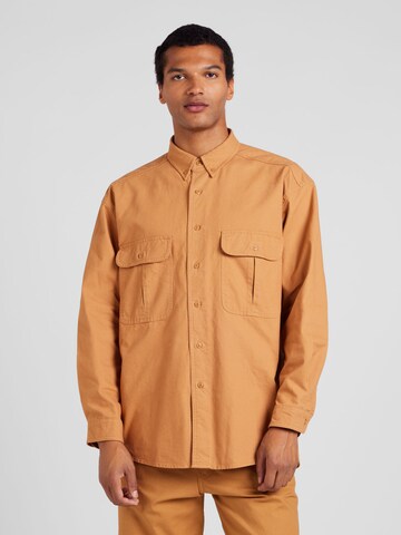 Levi's Skateboarding Comfort Fit Hemd 'SKATE' in Braun: Vorderseite