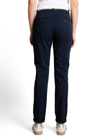 Coupe slim Pantalon chino TOM TAILOR en bleu