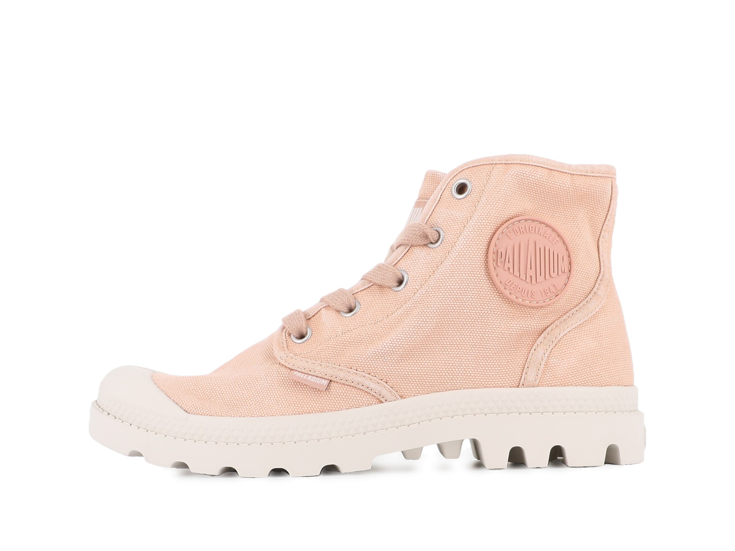 Palladium Schnürstiefelette in Pink: Vorderseite