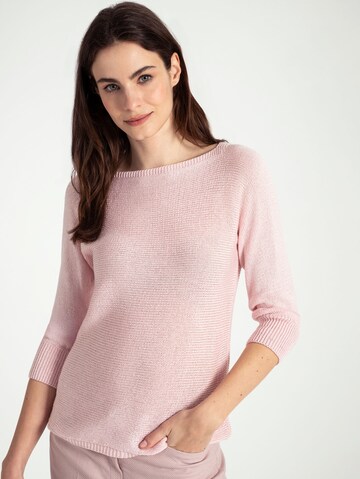 Pull-over 'Dolman' MORE & MORE en rose : devant