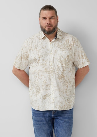 s.Oliver Regular fit Overhemd in Beige: voorkant